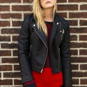 American Eagle Faux Leather Motorcycle Jacket